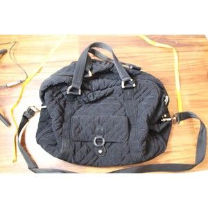 Vera Bradley Black Satchel Handbag